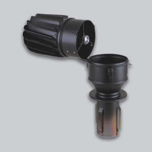 Schornsteinaufsatz Tulipan 3 f&uuml;r Pelletanlagen, &Oslash; 80 mm