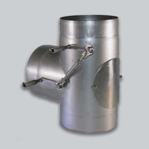 Umlenkklappe/Bypassklappe mit Revisionstür