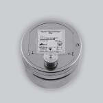 Zugregler Ø 150 mm, inkl. Montageklemme, Edelstahl