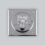 Zugregler Ø 150 mm, mit Montageplatte, 140 x 140 mm, Edelstahl