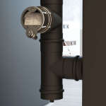 Zugregler für Pellet-Öfen, Ø 80 mm, Edelstahl