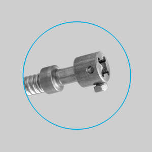 Biegsame Welle für Umlenkklappe und Stellhebel