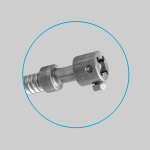 Biegsame Welle für Umlenkklappe und Stellhebel, zweimal 8 x 8 mm Innenvierkant, Länge 50 cm