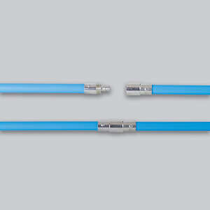 Schubstange blau, Schraubgewinde, 120 cm