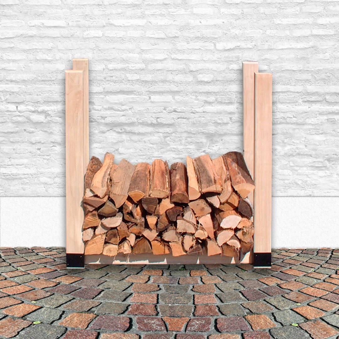 Kaminholz-Regal - Brennholz-Stapelhilfe H 90 x B 100 x T 30 cm