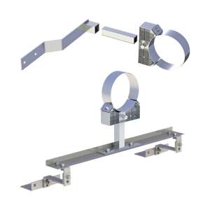 DW-FU Dachhaken-Set zur Schornsteinbefestigung auf...