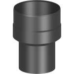 Ofenrohr Erweiterung - Ø 110 mm auf Ø 120 mm - schwarz