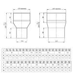 Ofenrohr Erweiterung - Ø 110 mm auf Ø 120 mm - schwarz