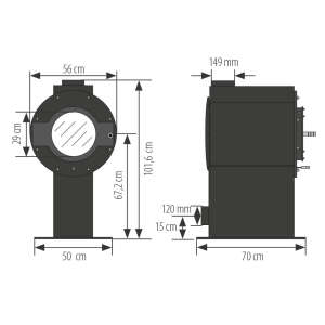 Kaminofen Kanuk&reg; LuTo VIII Tower