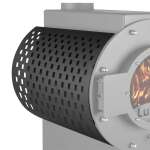 Seitenverkleidung Quadro für Kanuk® LuTo XV Tunnel-Gartenkamin